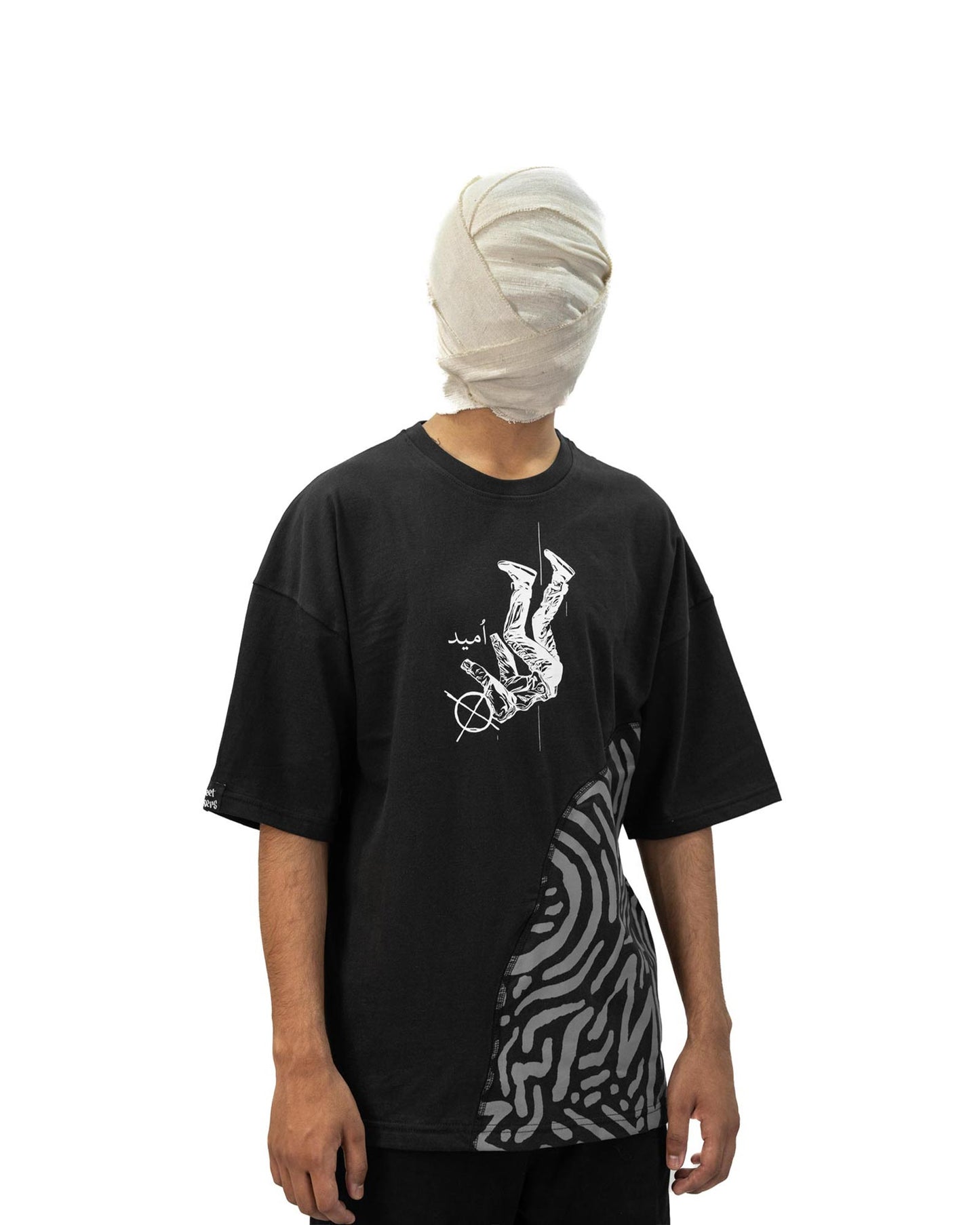 Umeed Black Color - Oversized Graphic T-shirt